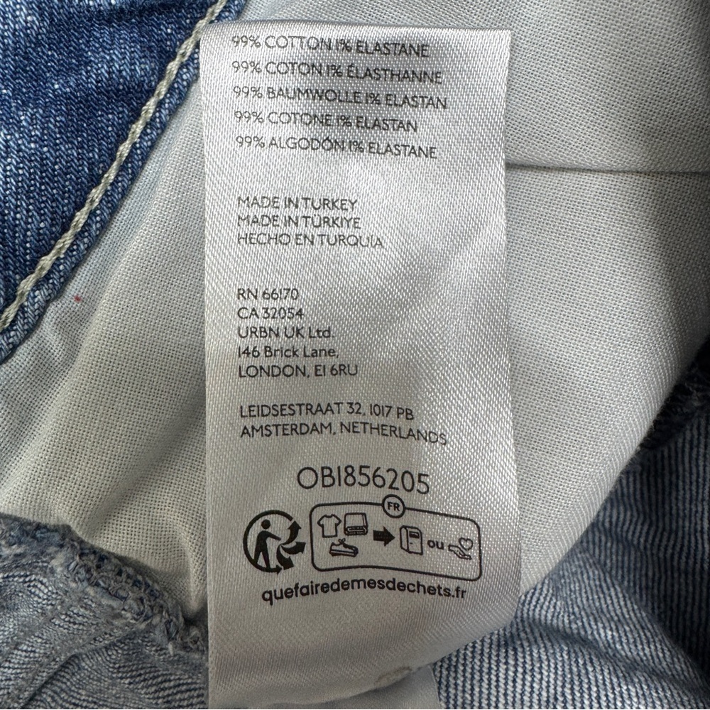 {Pilcro} "Reworked High Rise Taper" 31 Blue Relaxed Straight Stretch Denim Jeans - Picture 5 of 6